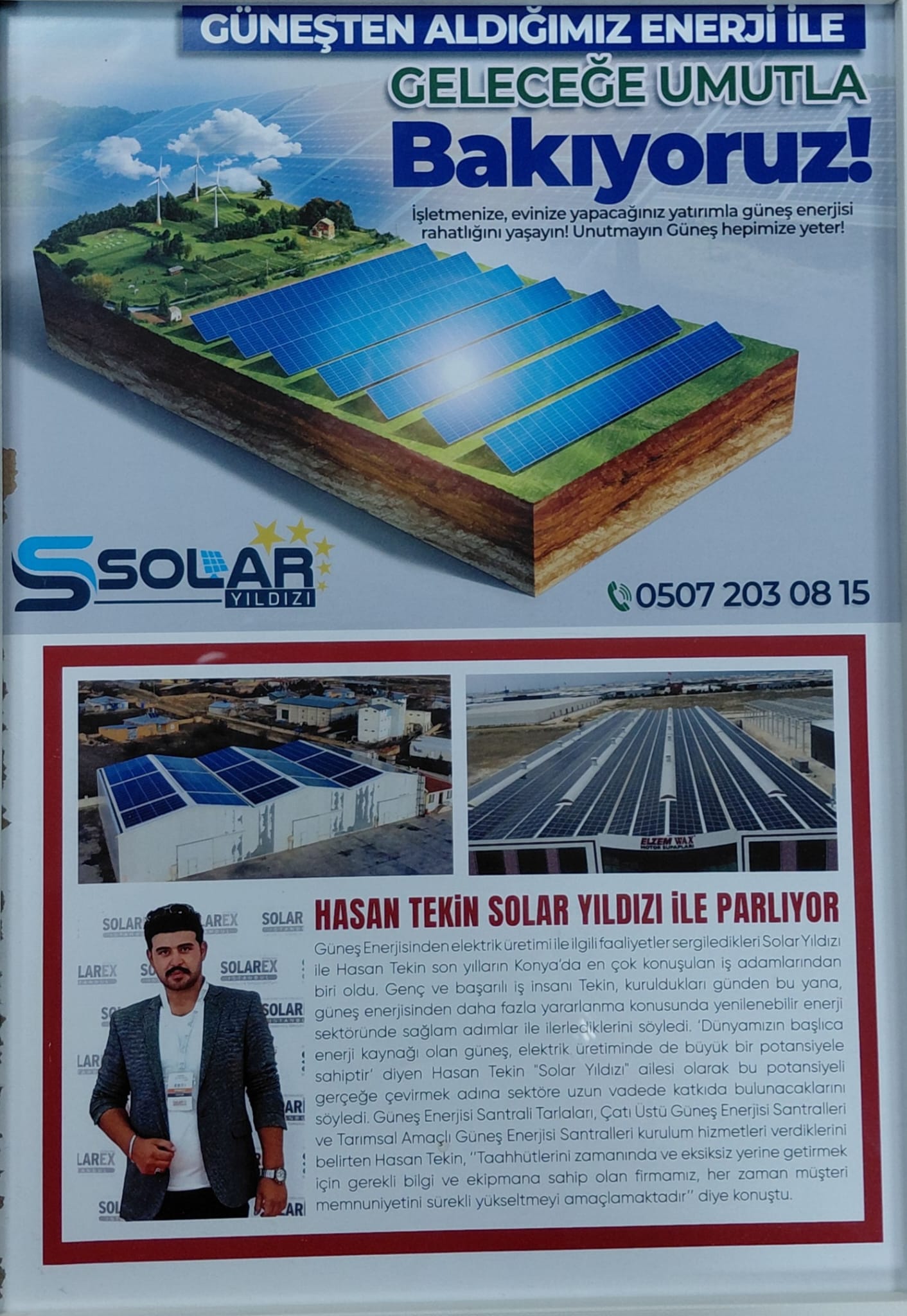 Hasan Tekin Solar Yıldızı İle Parlıyor